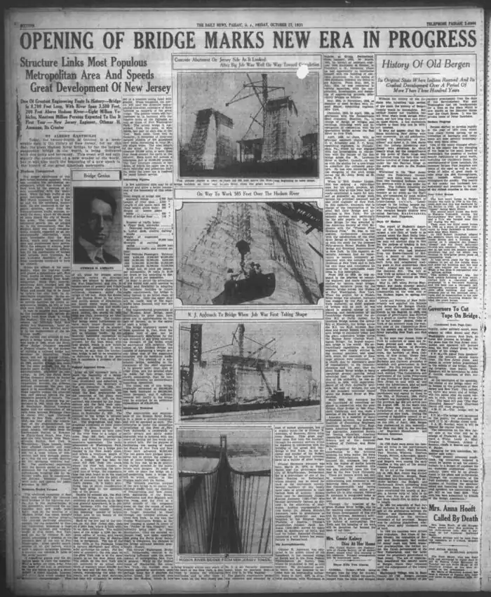 New York Daily News page, 1931 — period press coverage of the Fish case