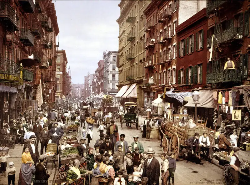 Mulberry Street, New York City, around 1900 — the world Albert Fish moved through