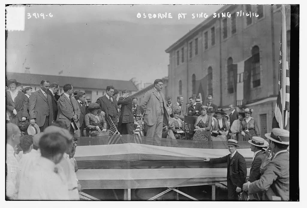 Thomas Mott Osborne, direttore riformista della prigione di Sing Sing, 16 luglio 1916